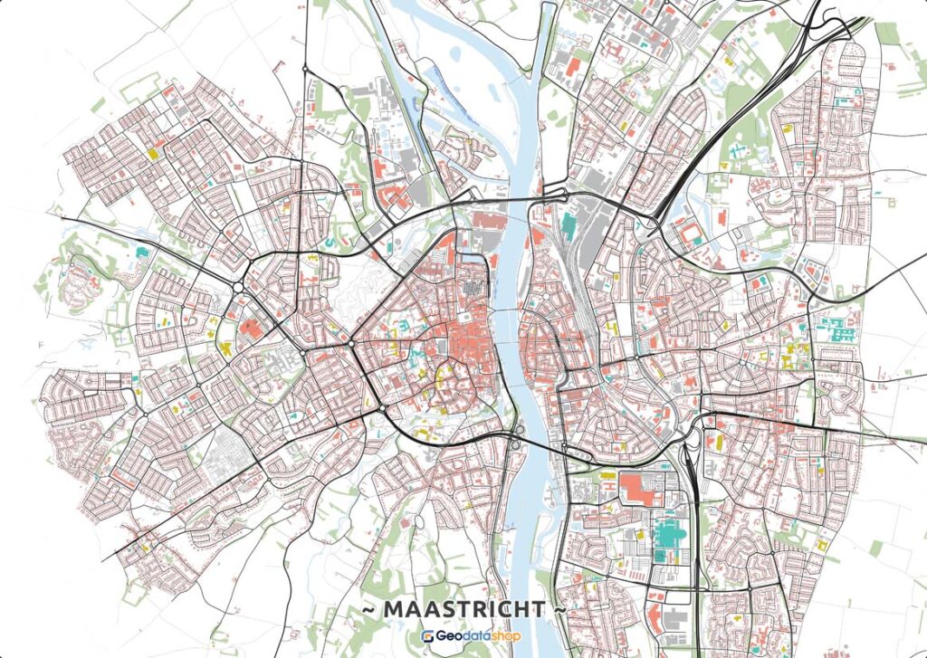 Kunstkaart Maastricht - Geodatashop